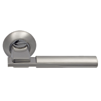 Дверная ручка SILLUR Grandazo 94A S.CHROME/P.CHROME Матовый хром/хром