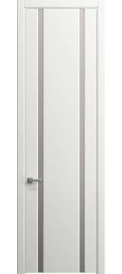 Межкомнатная дверь SKYLINE 102 Лак-акрилат, (78 МЛ) Белый матовый, 600/700/800*2300 мм.