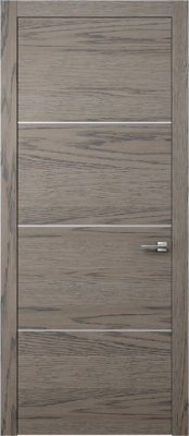 Межкомнатные двери PLANA 8 Натуральный шпон (ROVERE Cenere)