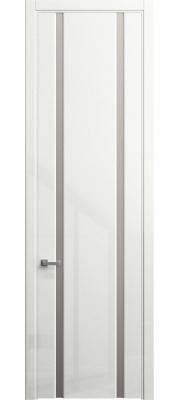 Межкомнатная дверь SKYLINE 102 Лак-акрилат, (78 ГЛ) Белый глянцевый, 600/700/800*2300 мм.