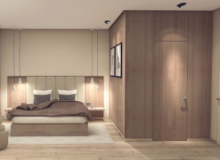 Скрытая дверь AQUA Invisible от себя, Под покраску, 600/700/800*2000 мм. «Sofia» в Ярославле