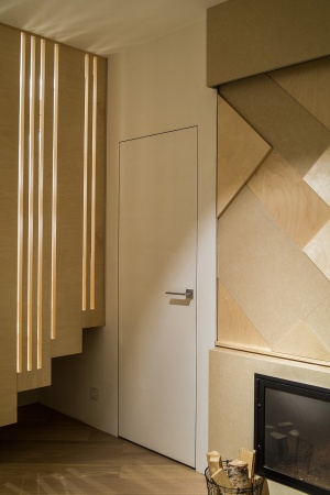 Скрытая дверь Invisible от себя, Под грунт, 600/700/800*2000 мм. «Sofia» в Ярославле