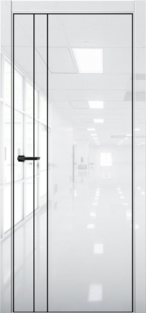 Межкомнатная дверь Платина Pt 4 Полипропиленовая пленка, Crystal white, 600/700/800*2000 мм. «AURUM DOORS» в Ярославле