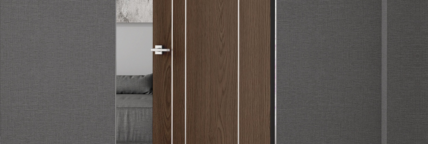 Межкомнатные двери PLANA 1P Декоративный шпон «Perfecto Porte» в Ярославле