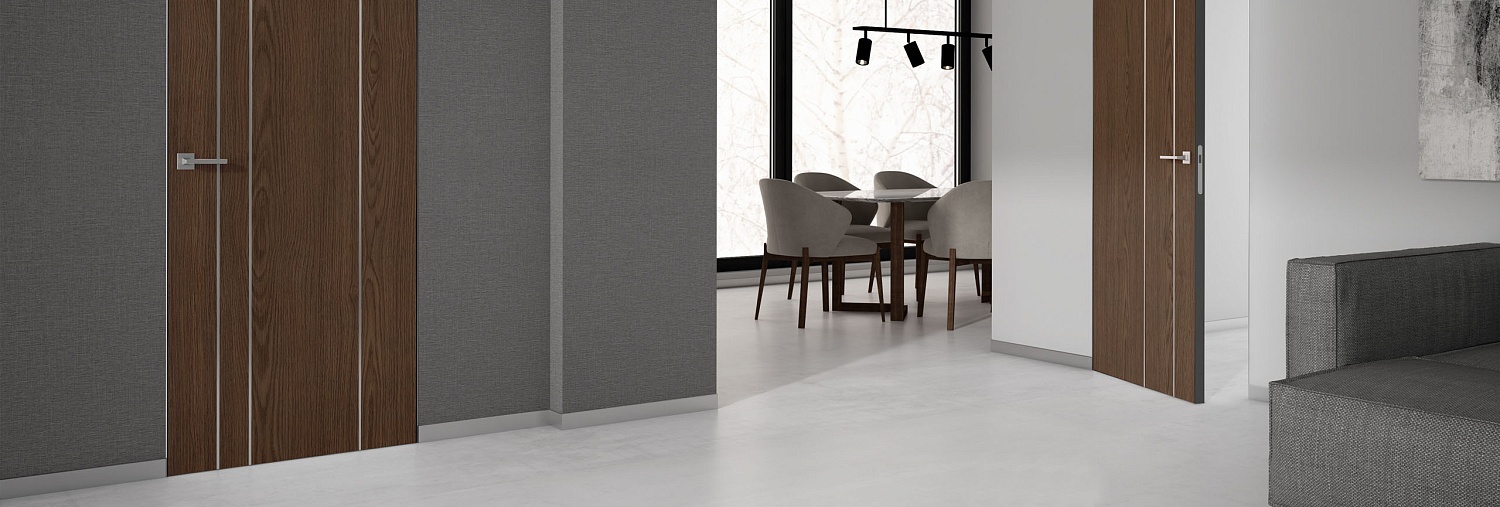 Межкомнатные двери PLANA 1P Декоративный шпон «Perfecto Porte» в Ярославле