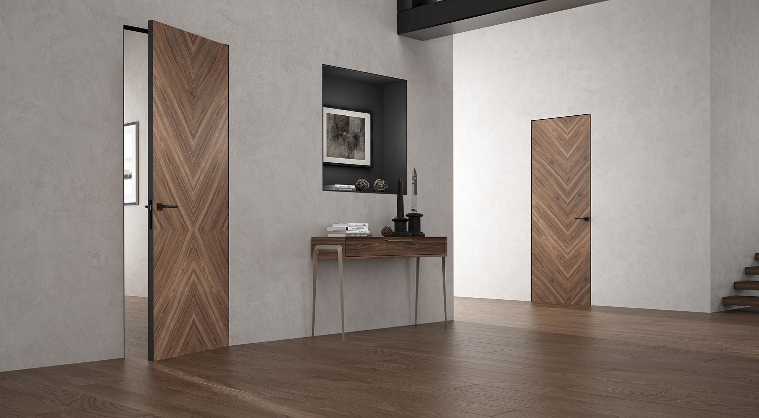 Межкомнатные двери MODULA 5 Натуральный шпон «Perfecto Porte» в Ярославле