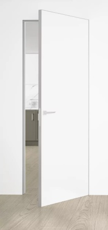 Скрытые двери PLANA PL 2300 прямого открывания, под покраску, торец ABS